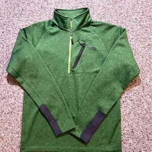 The North Face Green 1/2-Zip Canyonlands Pullover Jacket
